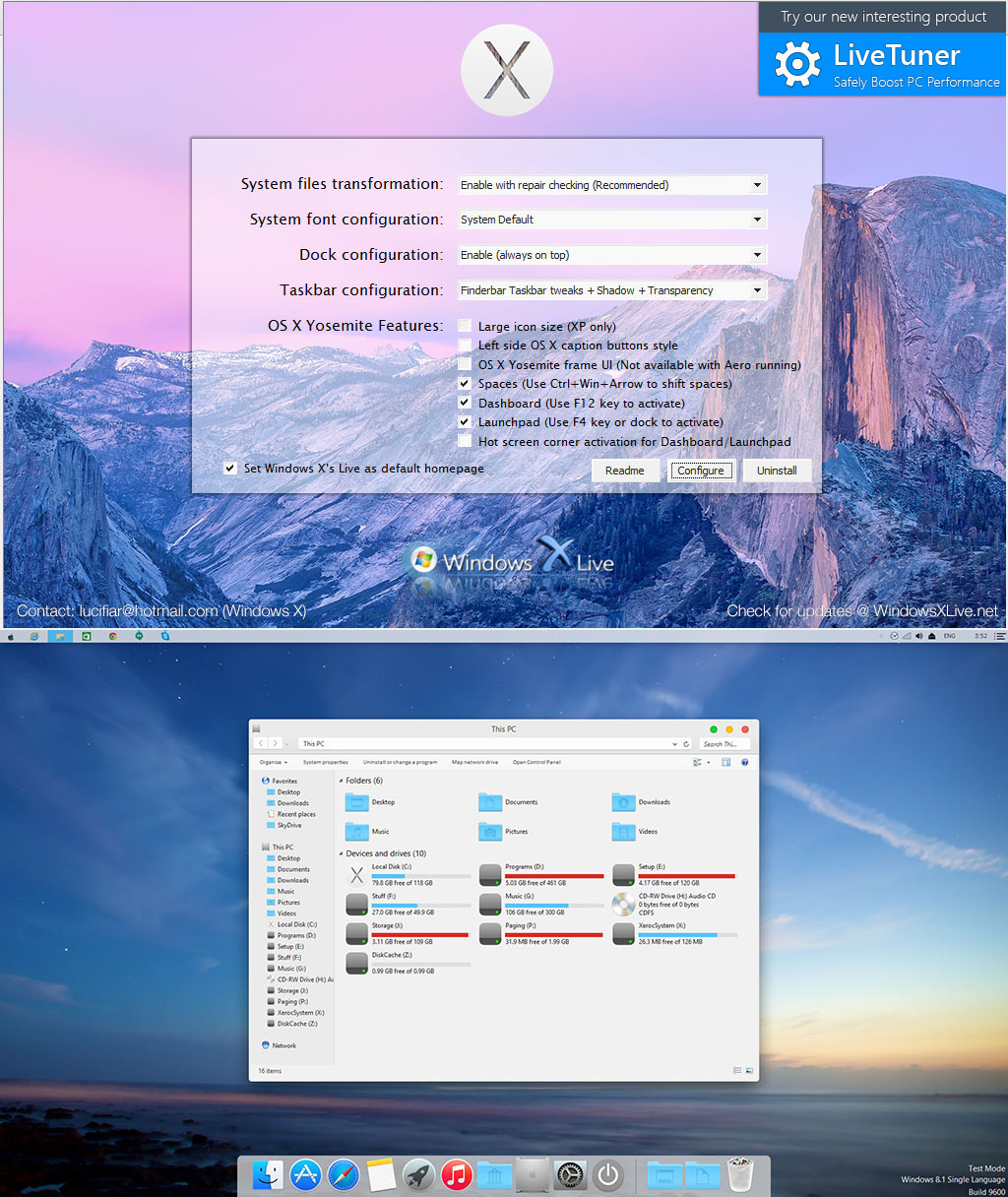 Os x yosemite transformation pack for windows 7 8.1 8 1 and 10 activation key